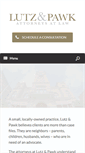 Mobile Screenshot of lutzandpawklaw.com
